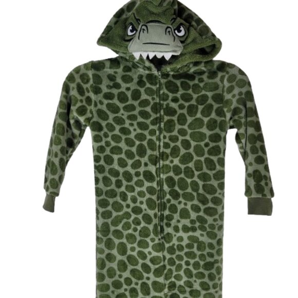 Jellifish Kids Green Dinosaur One Piece Pajamas Boys Size XS - Picture 5 of 10